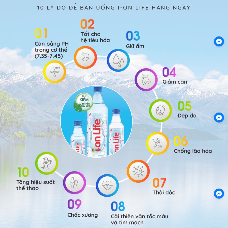 Lý do nên uống nước Ion Life mỗi ngày