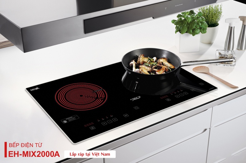 Thiết kế hiện đại của bếp điện từ Chefs EH-MIX2000A