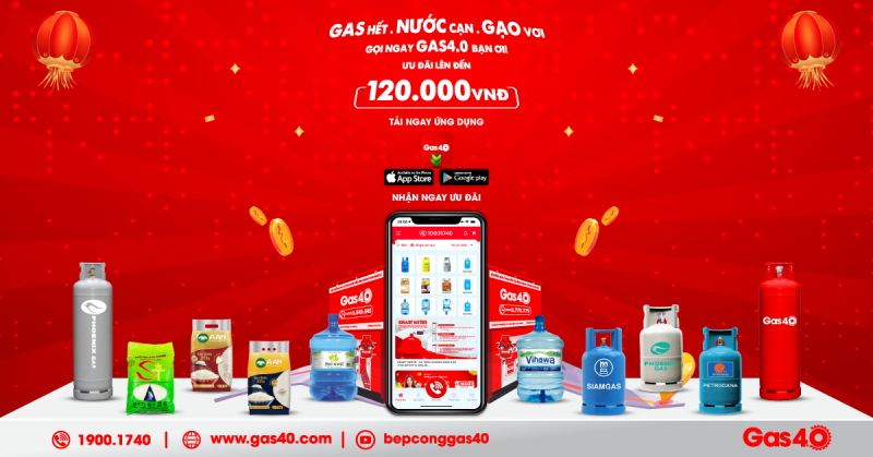 Nhiều ưu đãi hấp dẫn cho khách hàng gọi gas qua app