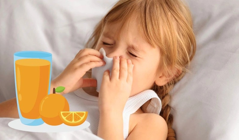 Uống nước cam giúp người bị cảm phục hồi nhanh chóng