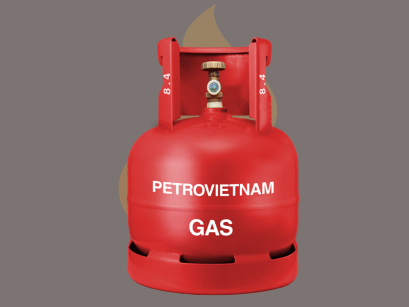 Giá bình gas 6kg Petrovietnam bằng ½ loại bình 12kg